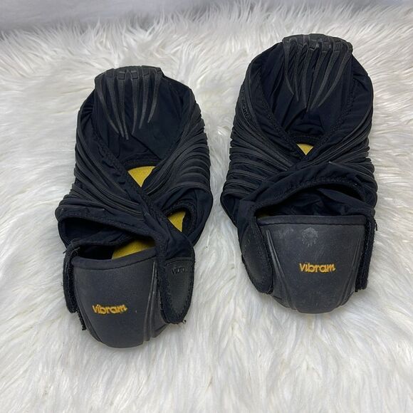 Furoshiki Vibram Black Wrap Shoes Sz M/EU 40-41/US 7.5-8 - Picture 4 of 7